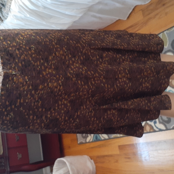 Axcess by Liz Claiborne Drapey A-line skirt in rich shades of brown Size 10 - Picture 4 of 5